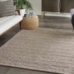 Nourison Damask DAS02 Area Rug, Grey, 5' x 7'