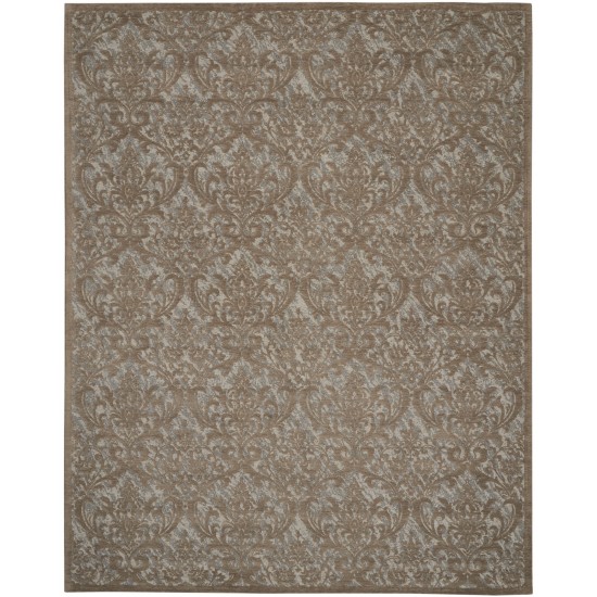 Nourison Damask DAS02 Area Rug, Grey, 8' x 10'