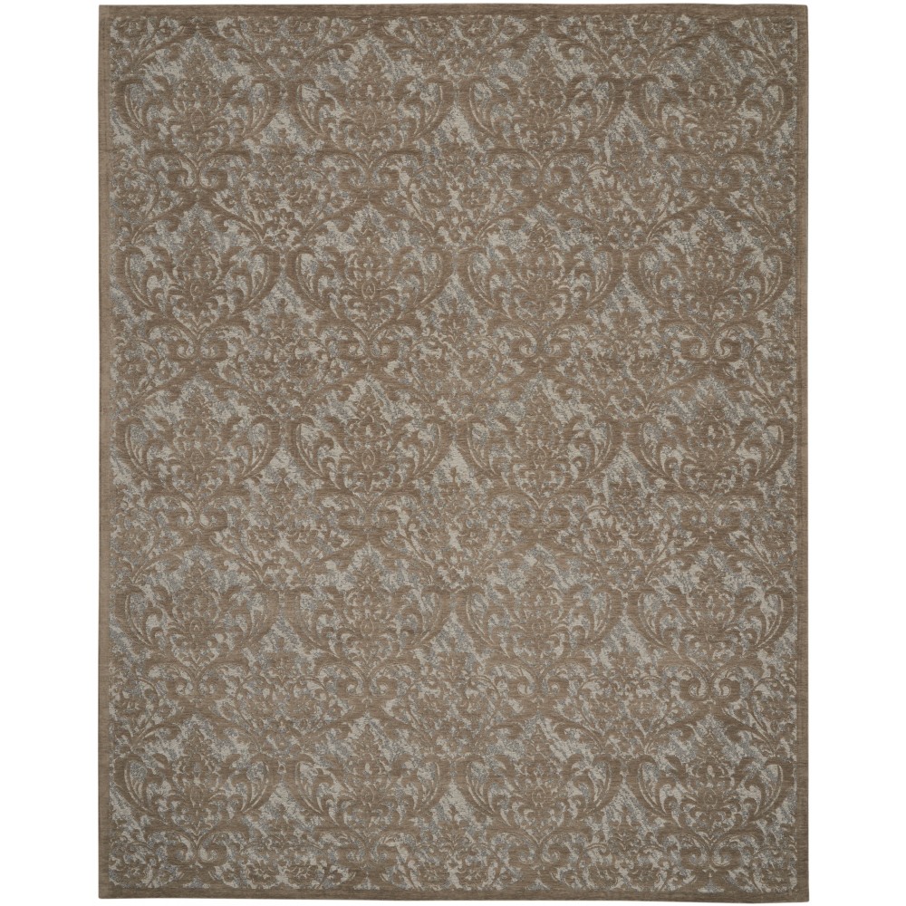 Nourison Damask DAS02 Area Rug, Grey, 8' x 10'