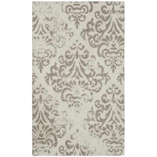 Nourison Damask DAS03 Area Rug, Ivory, 2'3" x 3'9"