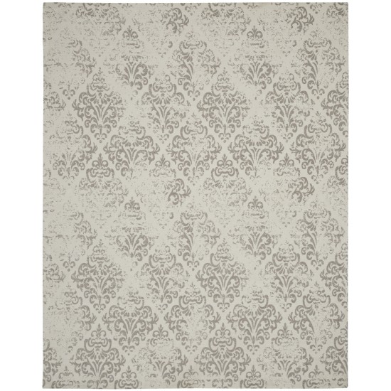 Nourison Damask DAS03 Area Rug, Ivory, 8' x 10'