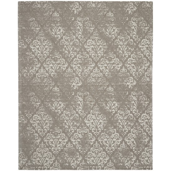 Nourison Damask DAS03 Area Rug, Ivory/Grey, 8' x 10'