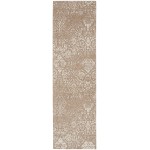 Nourison Damask DAS06 Runner Rug, Beige/Ivory, 2'3" x 7'6"