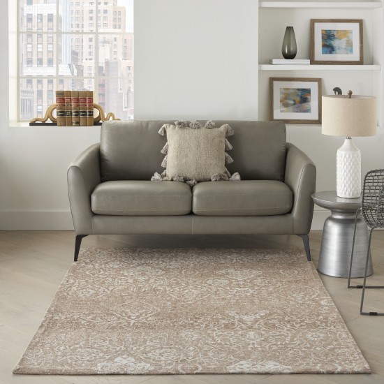 Nourison Damask DAS06 Area Rug, Beige/Ivory, 3'6" x 5'6"