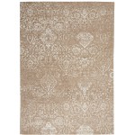 Nourison Damask DAS06 Area Rug, Beige/Ivory, 5' x 7'
