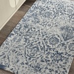 Nourison Damask DAS06 Area Rug, Blue, 2'3" x 3'9"