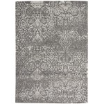 Nourison Damask DAS06 Area Rug, Dark Grey, 5' x 7'