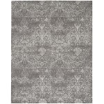 Nourison Damask DAS06 Area Rug, Dark Grey, 9' x 12'