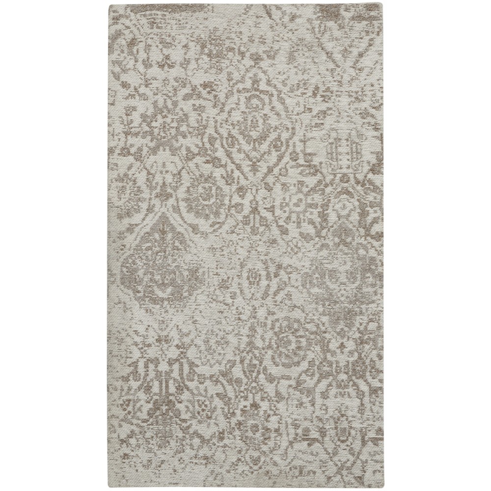 Nourison Damask DAS06 Area Rug, Ivory, 2'3" x 3'9"