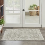 Nourison Damask DAS06 Area Rug, Ivory, 2'3" x 3'9"