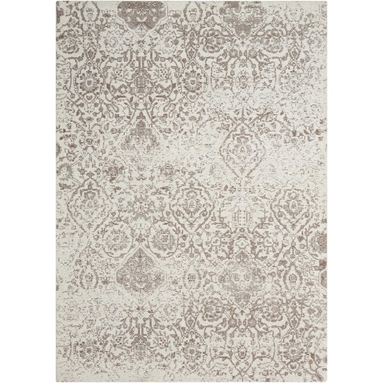 Nourison Damask DAS06 Area Rug, Ivory, 5' x 7'