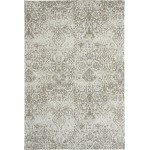 Nourison Damask DAS06 Area Rug, Ivory, 6' x 9'