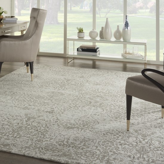 Nourison Damask DAS06 Area Rug, Ivory, 8' x 10'