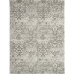 Nourison Damask DAS06 Area Rug, Ivory, 9' x 12'