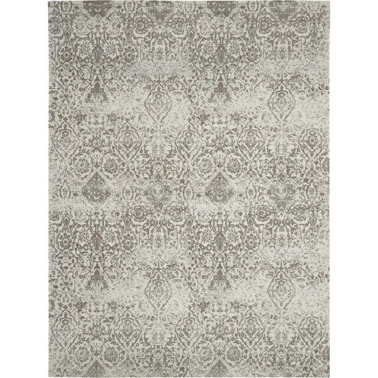 Nourison Damask DAS06 Area Rug, Ivory, 9' x 12'