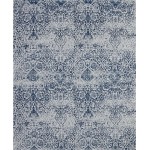 Nourison Damask DAS06 Area Rug, Ivory/Navy, 8' x 10'