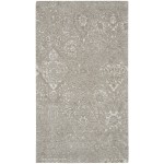 Nourison Damask DAS06 Area Rug, Light Grey, 2'3" x 3'9"