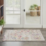 Nourison Damask DAS06 Area Rug, Multicolor, 2'3" x 3'9"