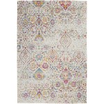 Nourison Damask DAS06 Area Rug, Multicolor, 3'6" x 5'6"