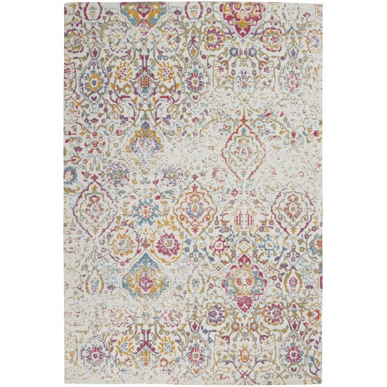 Nourison Damask DAS06 Area Rug, Multicolor, 3'6" x 5'6"