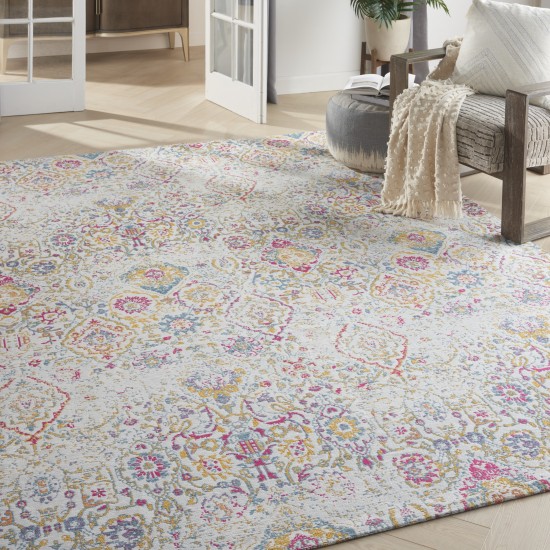 Nourison Damask DAS06 Area Rug, Multicolor, 8' x 10'