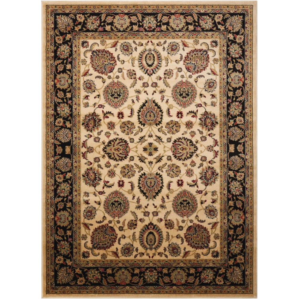 Nourison Delano DEL01 Area Rug, Ivory/Black, 5'3" x 7'3" Nourison Delano DEL01 Area Rug, Ivory/Black, 5'3" x 7'3"