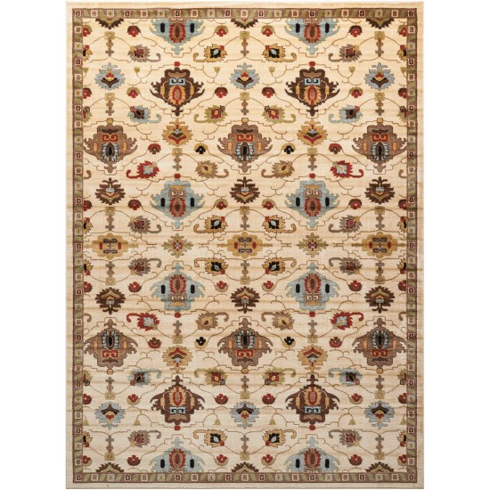 Nourison Delano DEL02 Area Rug, Ivory, 7'10" x 10'10"