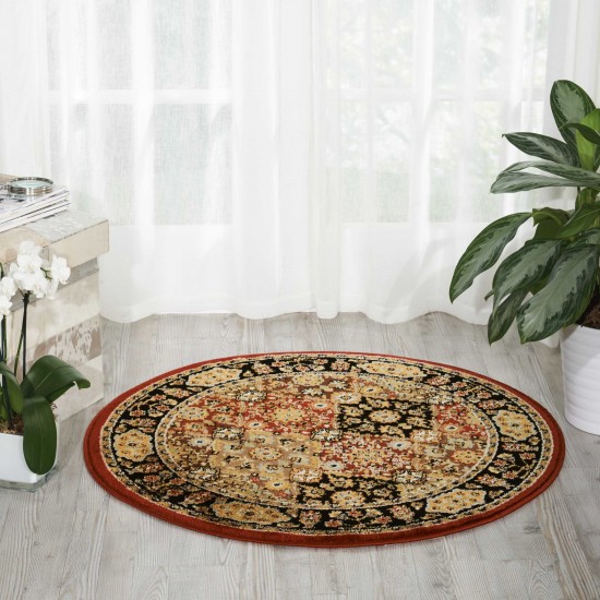 Nourison Delano DEL03 Area Rug, Multicolor, 3'4" x Round