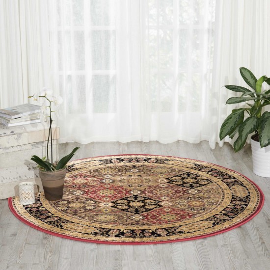 Nourison Delano DEL03 Area Rug, Multicolor, 5'3" x Round