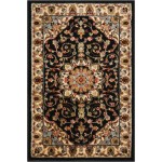 Nourison Delano DEL04 Area Rug, Black, 2' x 3'