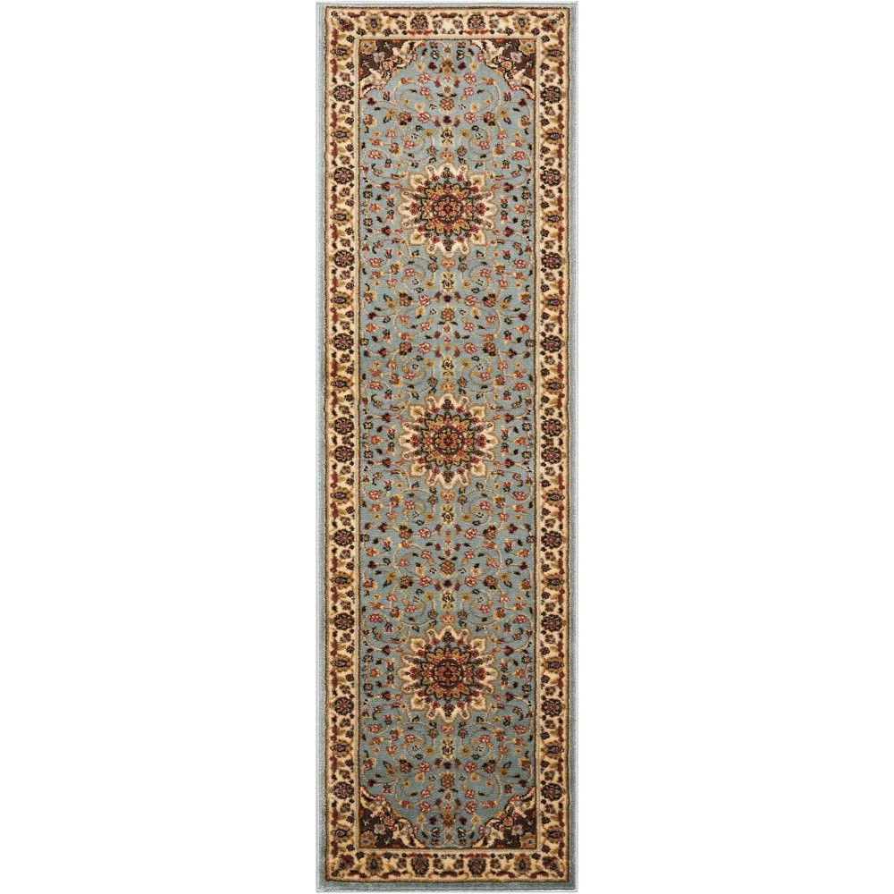 Nourison Delano DEL04 Runner Rug, Blue, 2'2" x 7'6"