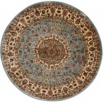 Nourison Delano DEL04 Area Rug, Blue, 5'3" x Round