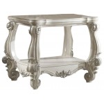 ACME Versailles End Table, Bone White