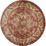 Nourison Delano DEL05 Area Rug, Brick, 3'4" x Round