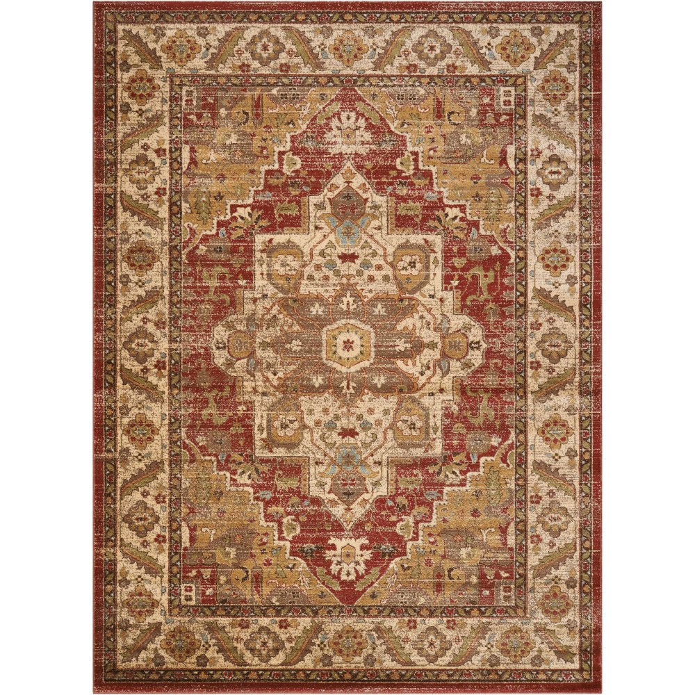 Nourison Delano DEL05 Area Rug, Brick, 7'10" x 10'10" Nourison Delano DEL05 Area Rug, Brick, 7'10" x 10'10"