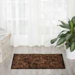 Nourison Delano DEL07 Area Rug, Espresso, 2' x 3'