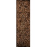 Nourison Delano DEL07 Runner Rug, Espresso, 2'2" x 7'6"