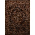 Nourison Delano DEL07 Area Rug, Espresso, 7'10" x 10'10"