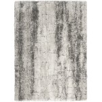 Nourison Dreamy Shag DRS01 Area Rug, Ivory/Charcoal, 4' x 6'