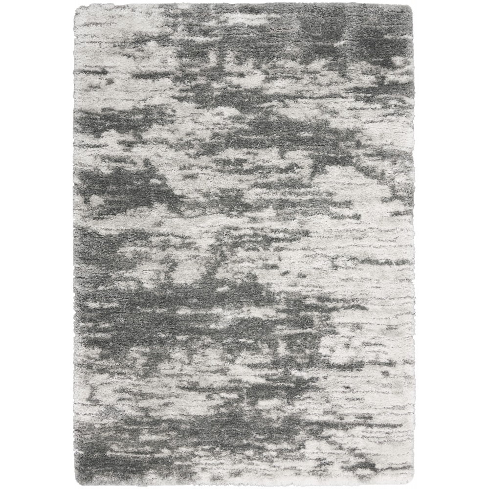 Nourison Dreamy Shag DRS02 Area Rug, Charcoal/Ivory, 5'3" x 7'3" Nourison Dreamy Shag DRS02 Area Rug, Charcoal/Ivory, 5'3" x 7'3"