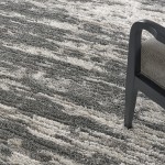 Nourison Dreamy Shag DRS02 Area Rug, Charcoal/Ivory, 7'10" x 9'10"
