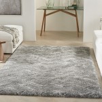 Nourison Dreamy Shag DRS03 Area Rug, Grey, 4' x 6'