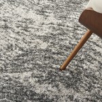 Nourison Dreamy Shag DRS04 Area Rug, Charcoal/Grey, 6'7" x 9'2"