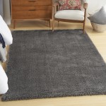 Nourison Dreamy Shag DRS05 Area Rug, Grey, 4' x 6'