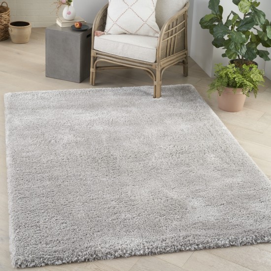 Nourison Dreamy Shag DRS05 Area Rug, Silver, 4' x 6'