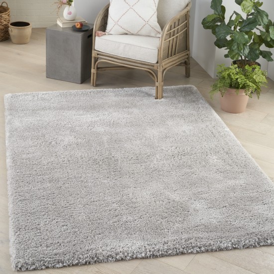 Nourison Dreamy Shag DRS05 Area Rug, Silver, 5'3" x 7'3"