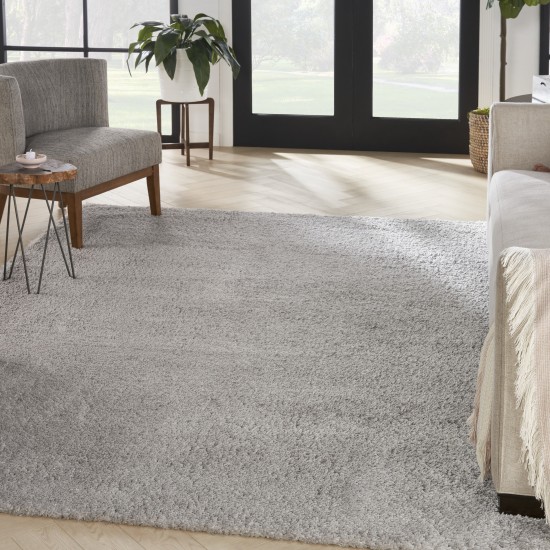 Nourison Dreamy Shag DRS05 Area Rug, Silver, 6'7" x 9'2"