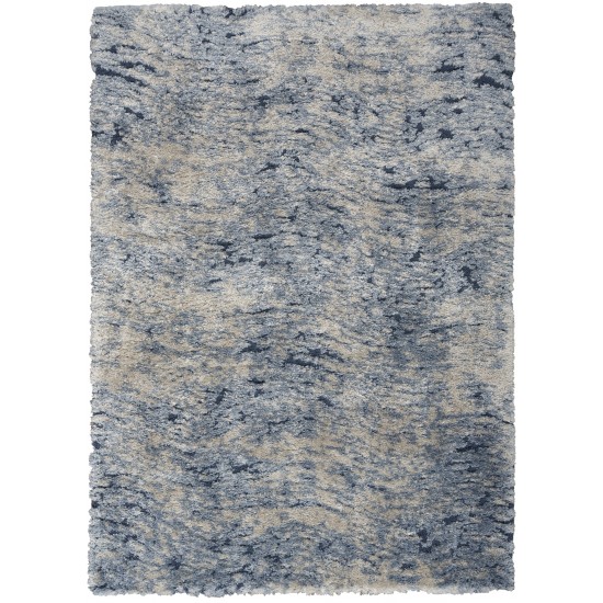 Nourison Dreamy Shag DRS06 Area Rug, Light Blue, 4' x 6'