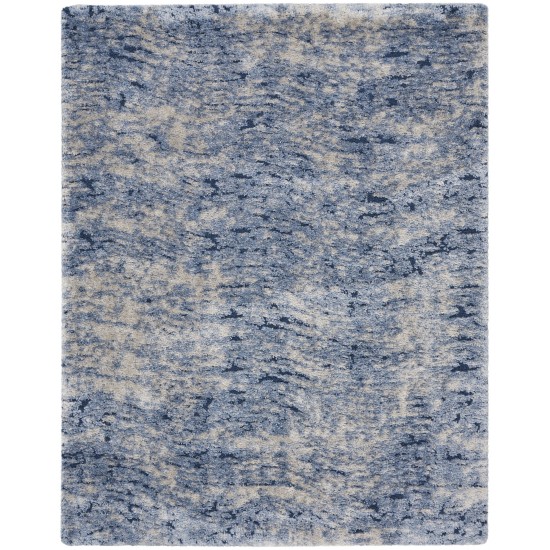 Nourison Dreamy Shag DRS06 Area Rug, Light Blue, 6'7" x 9'2"