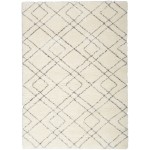 Nourison Dreamy Shag DRS07 Area Rug, Ivory, 4' x 6'